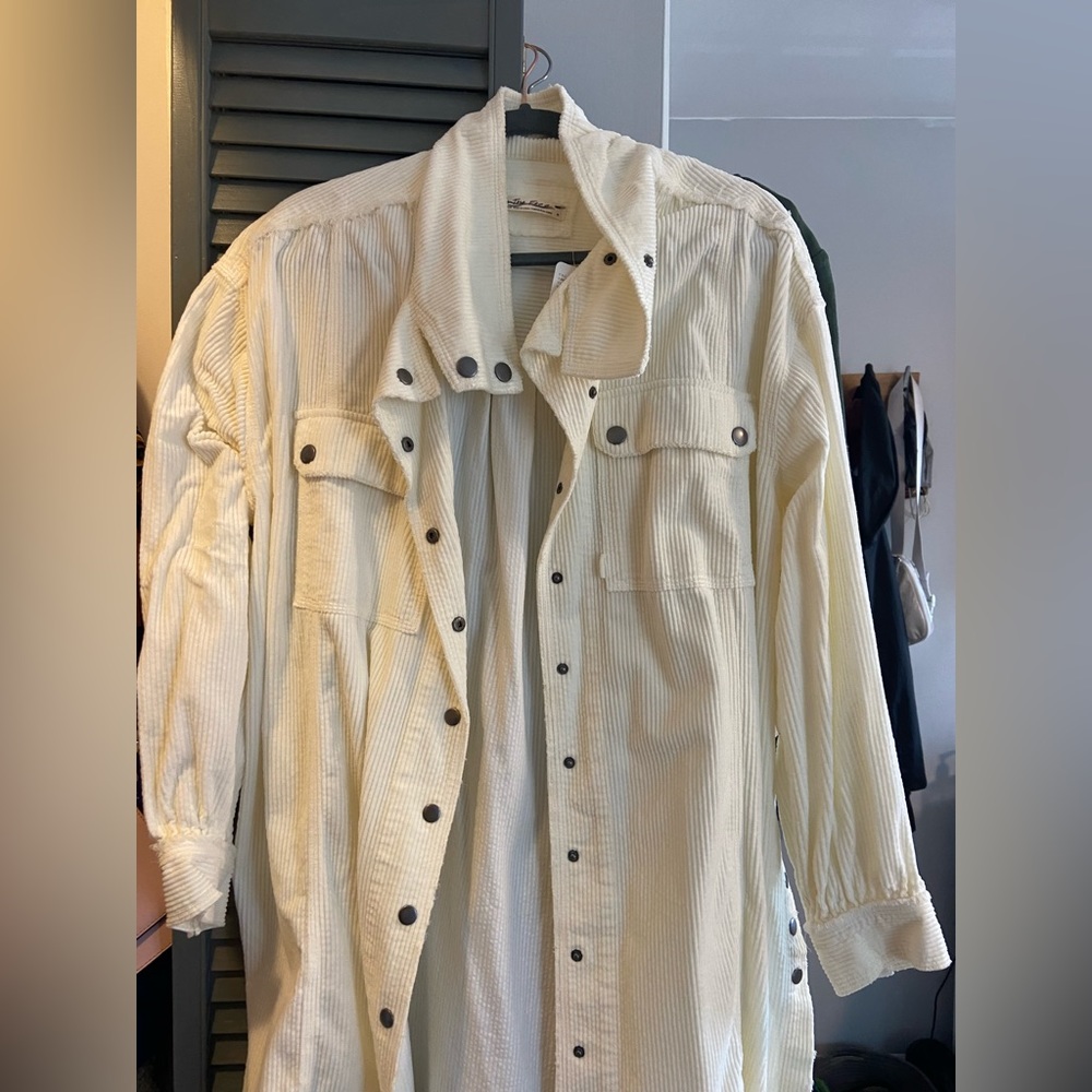 Free People oversized corduroy jacket
